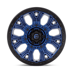 Fuel 1Pc D827 Traction 20X10 -18 Dark Blue W/ Black Ring