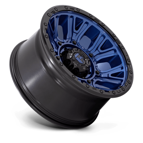 Fuel 1Pc D827 Traction 20X10 -18 Dark Blue W/ Black Ring