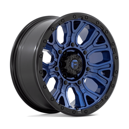 Fuel 1Pc D827 Traction 20X9 +1 Dark Blue W/ Black Ring