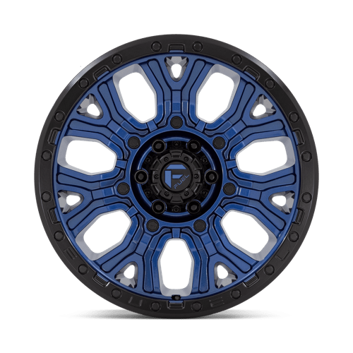 Fuel 1Pc D827 Traction 20X9 +1 Dark Blue W/ Black Ring