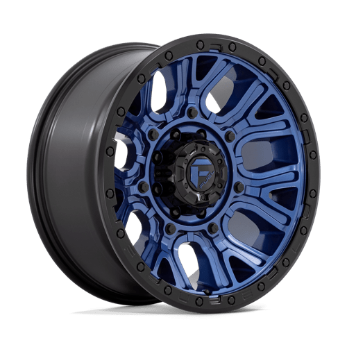 Fuel 1Pc D827 Traction 20X9 +1 Dark Blue W/ Black Ring