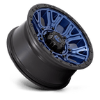 Fuel 1Pc D827 Traction 20X9 +1 Dark Blue W/ Black Ring