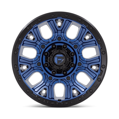 Fuel 1Pc D827 Traction 20X9 +1 Dark Blue W/ Black Ring