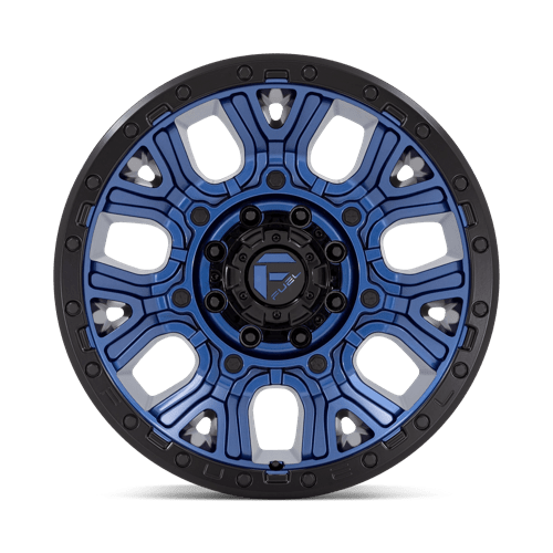 Fuel 1Pc D827 Traction 20X9 +1 Dark Blue W/ Black Ring