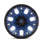 Fuel 1Pc D827 Traction 20X9 +1 Dark Blue W/ Black Ring