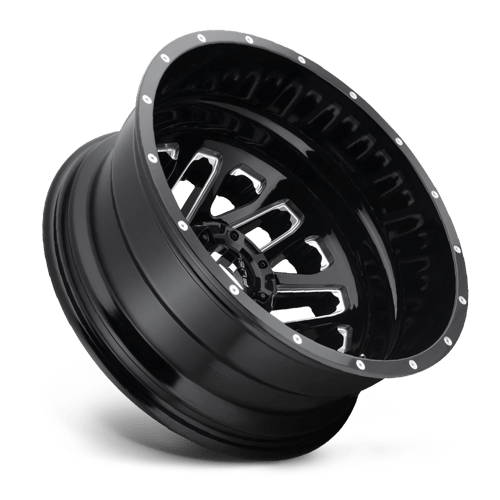 Fuel 1Pc D581 Triton 20X8.25 -195 Gloss Black Milled