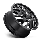 Fuel 1Pc D581 Triton 20X8.25 +105 Gloss Black Milled