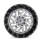 Fuel 2Pc D211 Triton 20X12 -44 Chrome Plated Gloss Black Lip