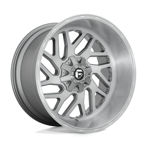 Fuel 1Pc D715 Triton Platinum 22X12 -43 Brushed Gun Metal Tinted Clear