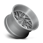 Fuel 1Pc D715 Triton Platinum 22X12 -43 Brushed Gun Metal Tinted Clear