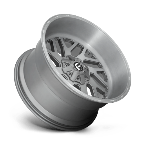 Fuel 1Pc D715 Triton Platinum 22X12 -43 Brushed Gun Metal Tinted Clear