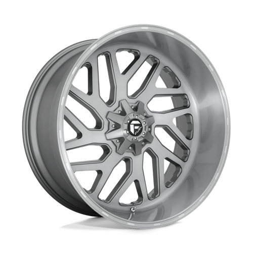 Fuel 1Pc D715 Triton Platinum 26X12 -44 Brushed Gun Metal Tinted Clear