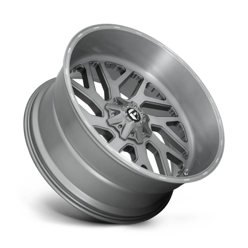 Fuel 1Pc D715 Triton Platinum 26X12 -44 Brushed Gun Metal Tinted Clear