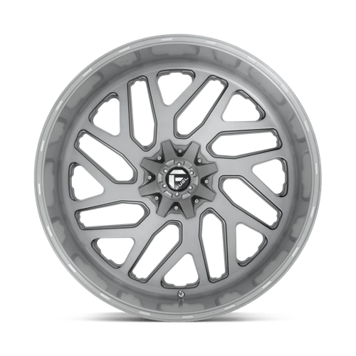 Fuel 1Pc D715 Triton Platinum 26X12 -44 Brushed Gun Metal Tinted Clear