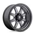 Fuel 1Pc D552 Trophy 20X9 +1 Matte Gunmetal Black Bead Ring