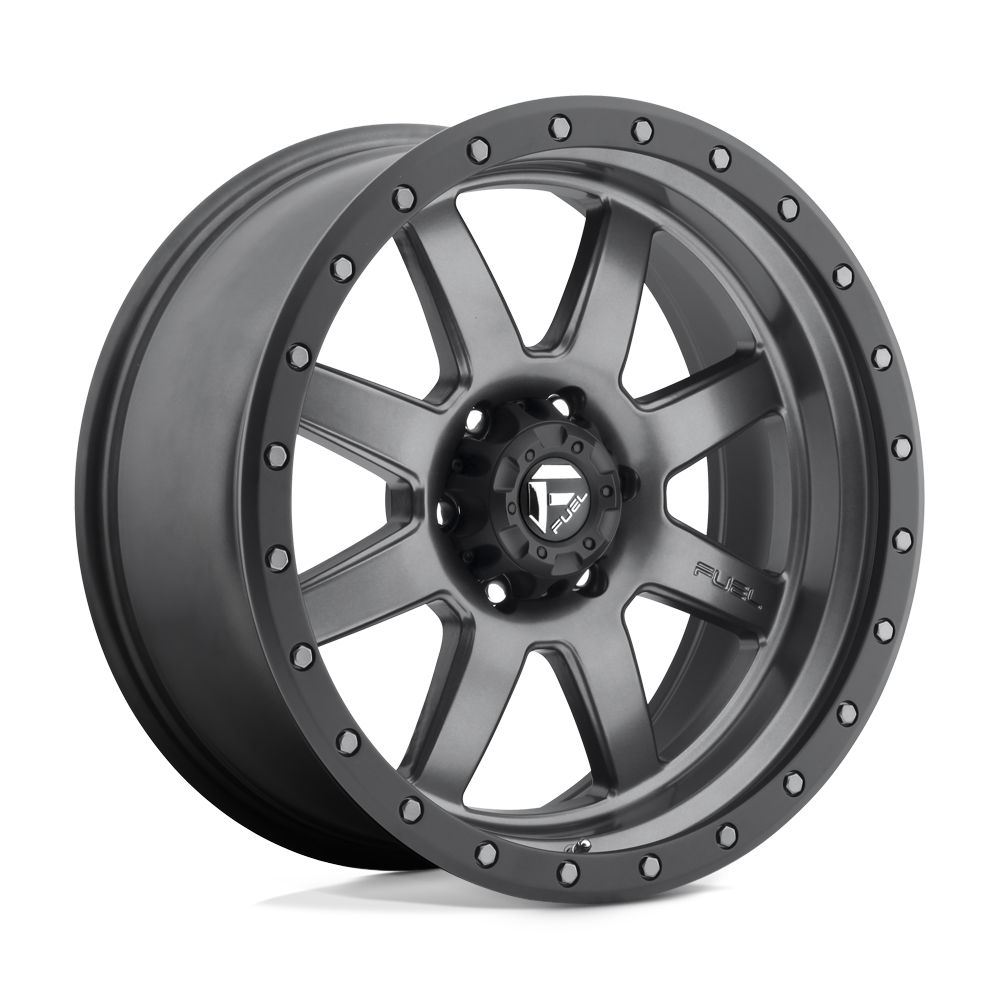 Fuel 1Pc D552 Trophy 20X9 +1 Matte Gunmetal Black Bead Ring