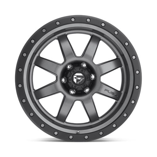 Fuel 1Pc D552 Trophy 20X9 +1 Matte Gunmetal Black Bead Ring