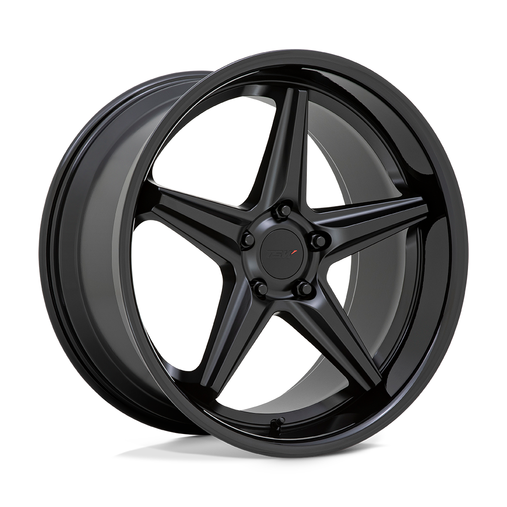Tsw Launch 20X8.5 +20 Matte Black W/ Gloss Black Lip