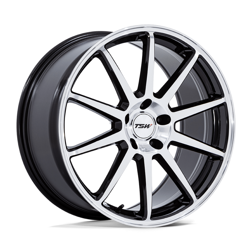 Tsw Tw004 Canard 19X8.5 +35 Gloss Black W/ Machined Face