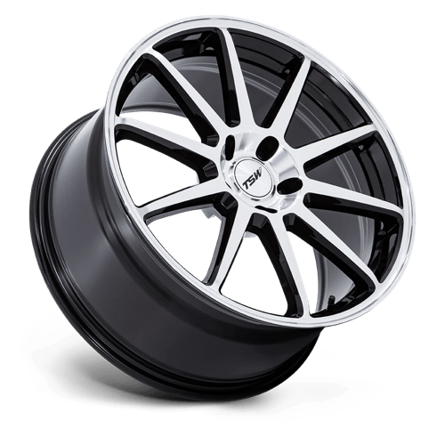 Tsw Tw004 Canard 19X8.5 +42 Gloss Black W/ Machined Face