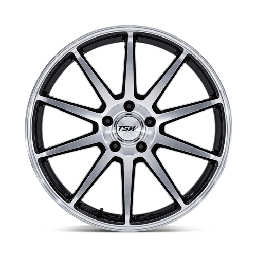 Tsw Tw004 Canard 19X10.5 +43 Gloss Black W/ Machined Face