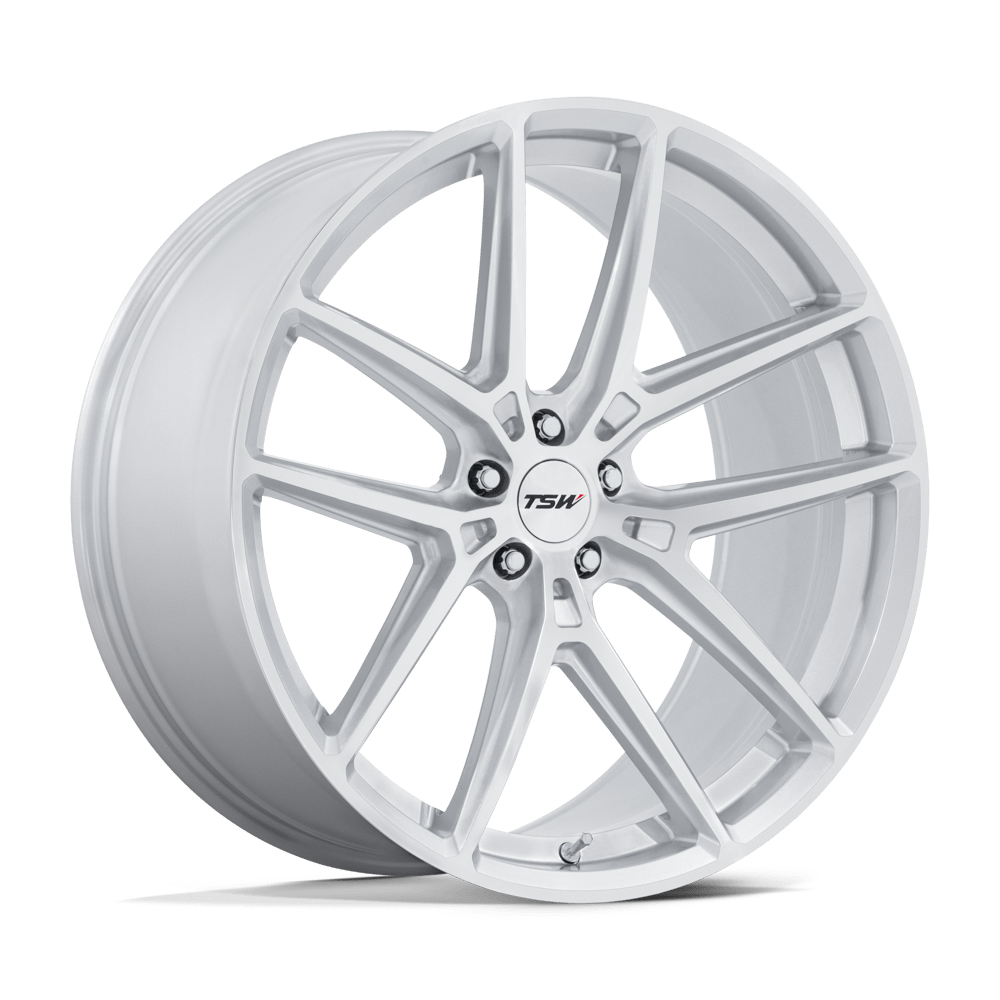 Tsw Tw006 Imola 22X10.5 +38 Gloss Silver W/ Machined Face