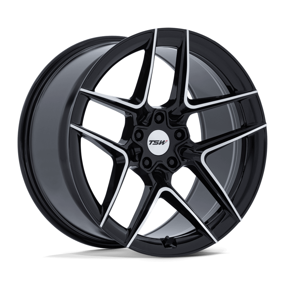Tsw Tw008 Slipstream 19X10.5 +35 Gloss Black W/ Machined Face