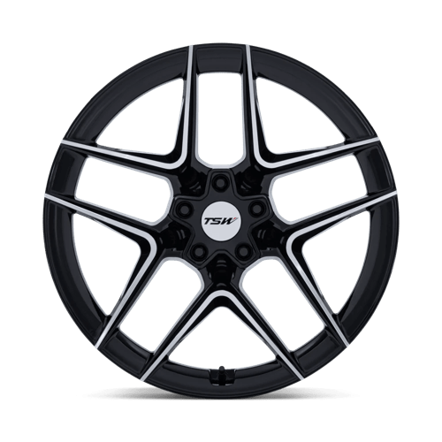Tsw Tw008 Slipstream 19X8.5 +42 Gloss Black W/ Machined Face