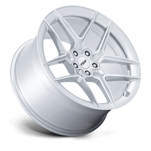 Tsw Tw008 Slipstream 19X9.5 +40 Gloss Silver W/ Machined Face