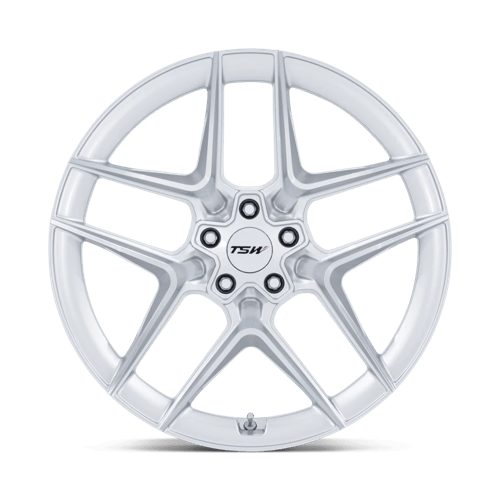 Tsw Tw008 Slipstream 19X9.5 +40 Gloss Silver W/ Machined Face