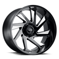 Tuff T1B 26X14 -72 Gloss Black W/ Milled Spokes