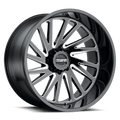 Tuff T2A 26X14 -72 Gloss Black W/ Milled Spokes