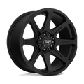 Tuff T05 22X10 -20 Flat Black W/ Machined Face