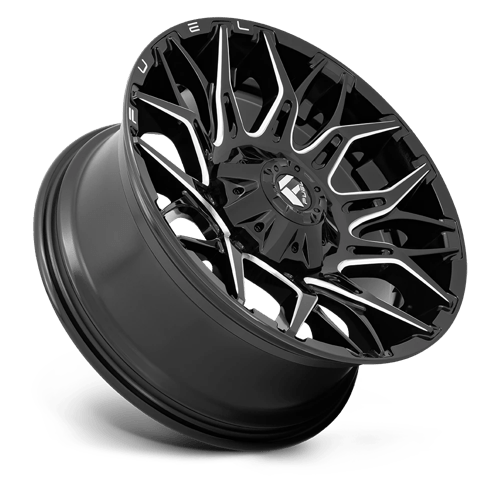 Fuel 1Pc D769 Twitch 20X9 +1 Glossy Black Milled