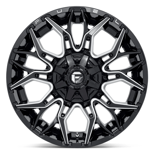 Fuel 1Pc D769 Twitch 22X10 -18 Glossy Black Milled