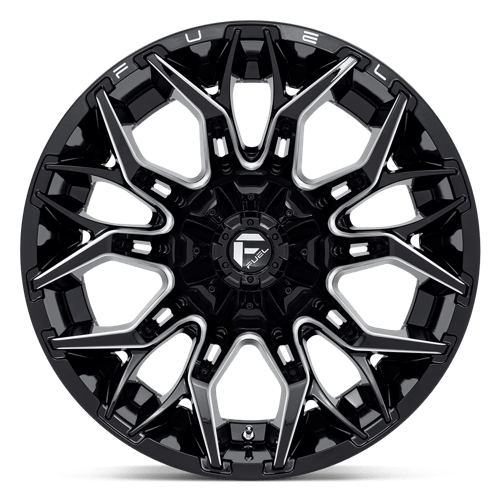 Fuel 1Pc D769 Twitch 22X12 -44 Glossy Black Milled