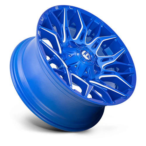 Fuel 1Pc D770 Twitch 22X10 -18 Anodized Blue Milled