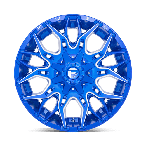 Fuel 1Pc D770 Twitch 20X9 +1 Anodized Blue Milled
