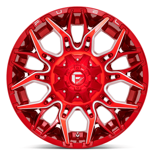 Fuel 1Pc D771 Twitch 20X10 -18 Candy Red Milled