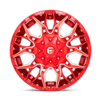 Fuel 1Pc D771 Twitch 20X10 -18 Candy Red Milled