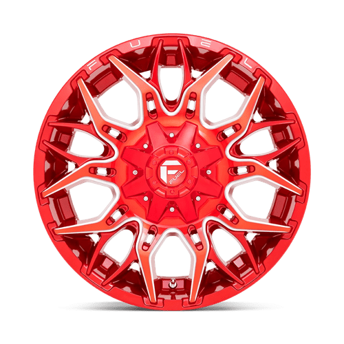 Fuel 1Pc D771 Twitch 20X9 +1 Candy Red Milled
