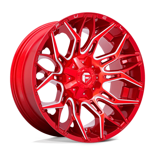 Fuel 1Pc D771 Twitch 22X10 -18 Candy Red Milled