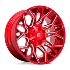 Fuel 1Pc D771 Twitch 22X10 -18 Candy Red Milled