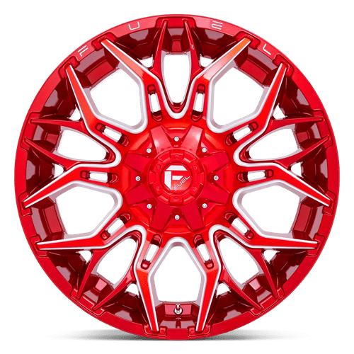 Fuel 1Pc D771 Twitch 22X10 -18 Candy Red Milled