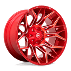 Fuel 1Pc D771 Twitch 22X12 -44 Candy Red Milled