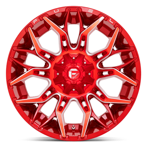 Fuel 1Pc D771 Twitch 22X12 -44 Candy Red Milled