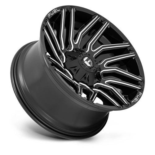 Fuel 1Pc D773 Typhoon 20X10 -18 Gloss Black Milled