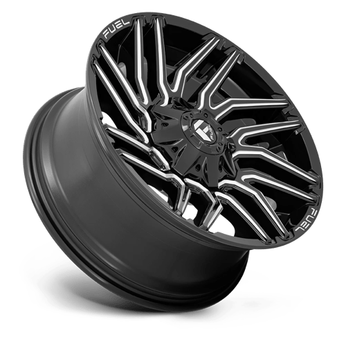 Fuel 1Pc D773 Typhoon 20X9 +1 Gloss Black Milled
