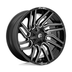 Fuel 1Pc D773 Typhoon 22X10 -18 Gloss Black Milled