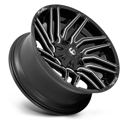 Fuel 1Pc D773 Typhoon 22X10 -18 Gloss Black Milled